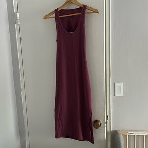 Wild Fable bodycon fushia ribbed midi dress NWOT